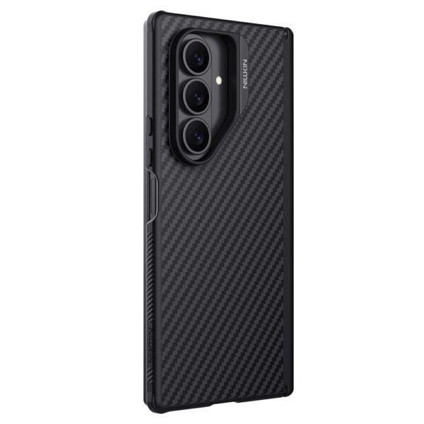 Etui Nillkin Synthetic Fiber Pro Magnetic na Samsung Galaxy Z Fold 7 kompatybilne z MagSafe - czarnepol