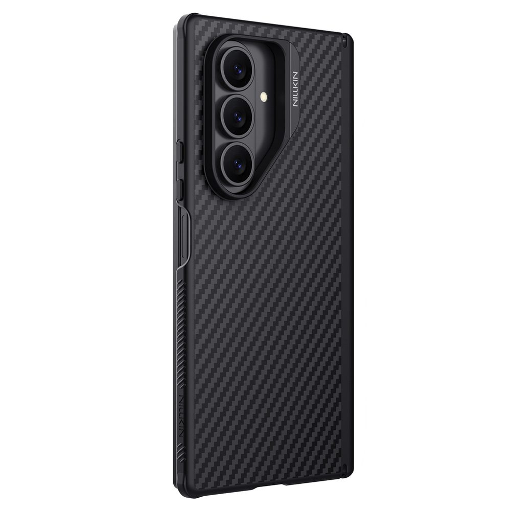 Etui Nillkin Synthetic Fiber Pro Magnetic na Samsung Galaxy Z Fold 7 kompatybilne z MagSafe - czarnepol