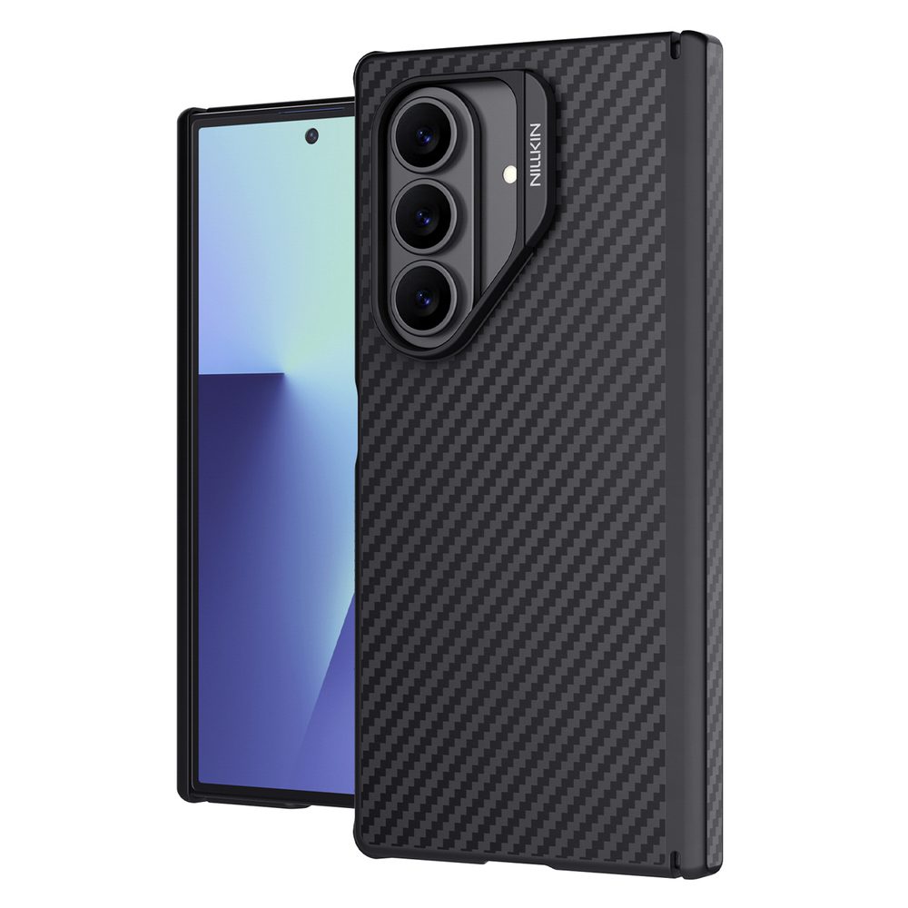 Etui Nillkin Synthetic Fiber Pro Magnetic na Samsung Galaxy Z Fold 7 kompatybilne z MagSafe - czarnepol