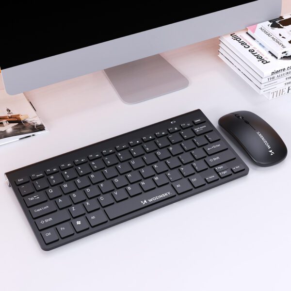 195652_6 Wozinsky Wireless Keyboard + Compact Mouse Set - Blackeng