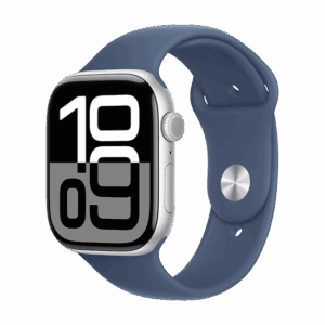 Watch Apple Watch Series 10 GPS 46mm Silver Aluminium Case with Sport Band S/M - Denim