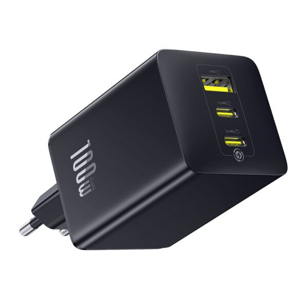 195982_2 Baseus EnerFill FE11 100W Wall Charger 2 x USB-C + USB-A - Blackeng