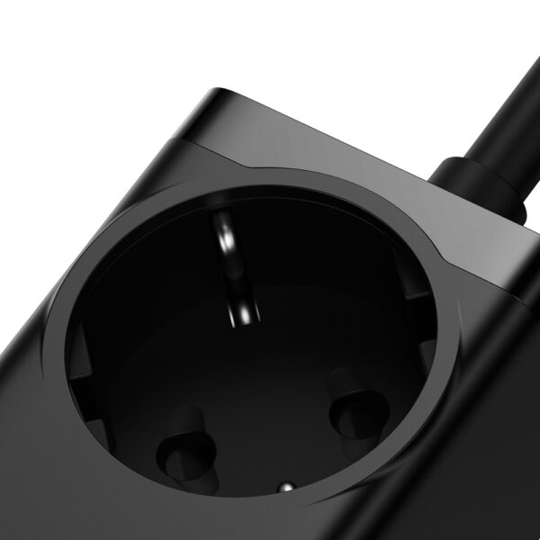 196001_5 Baseus GaN3 Pro 100W EU Charging Station + 2 x USB-A + 2 x USB-C with 1m Cable Baseus Xiaobai USB-C 100W - Blackeng