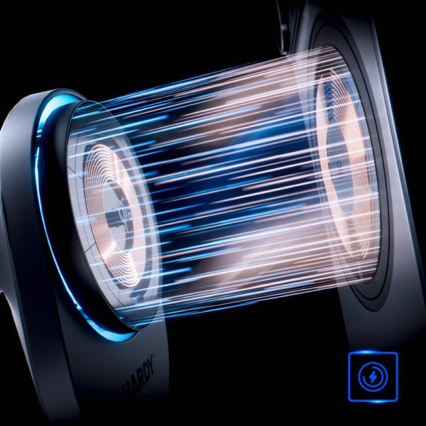 Car air vent holder 3mk Hardy AeroCharger 15W Qi2/MagSafe - blackeng