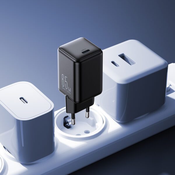 198953_3 Ładowarka sieciowa Joyroom JR-TCG18 65W 1 x USB-C (wtyczka EU) - czarnapol