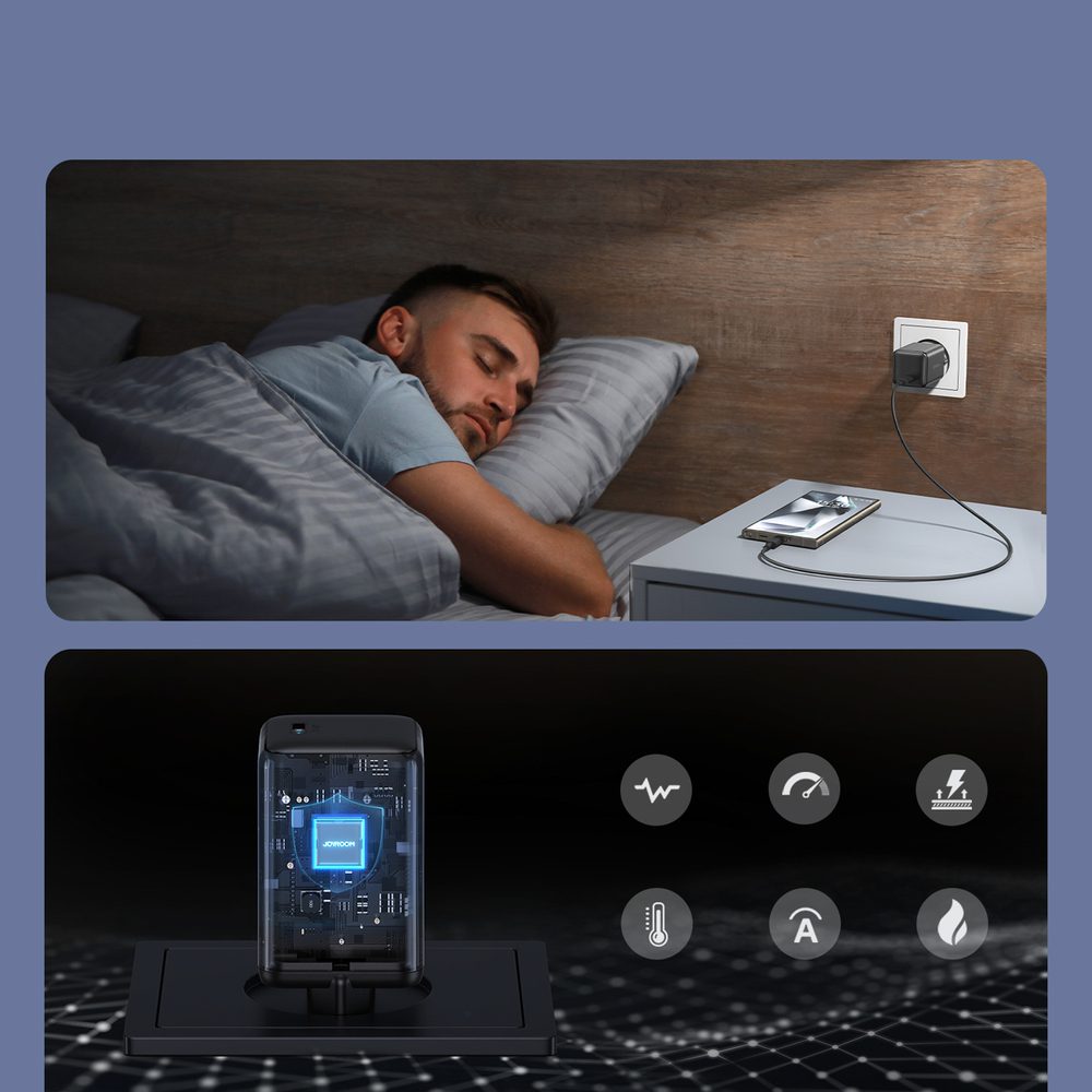 198953_5 Ładowarka sieciowa Joyroom JR-TCG18 65W 1 x USB-C (wtyczka EU) - czarnapol