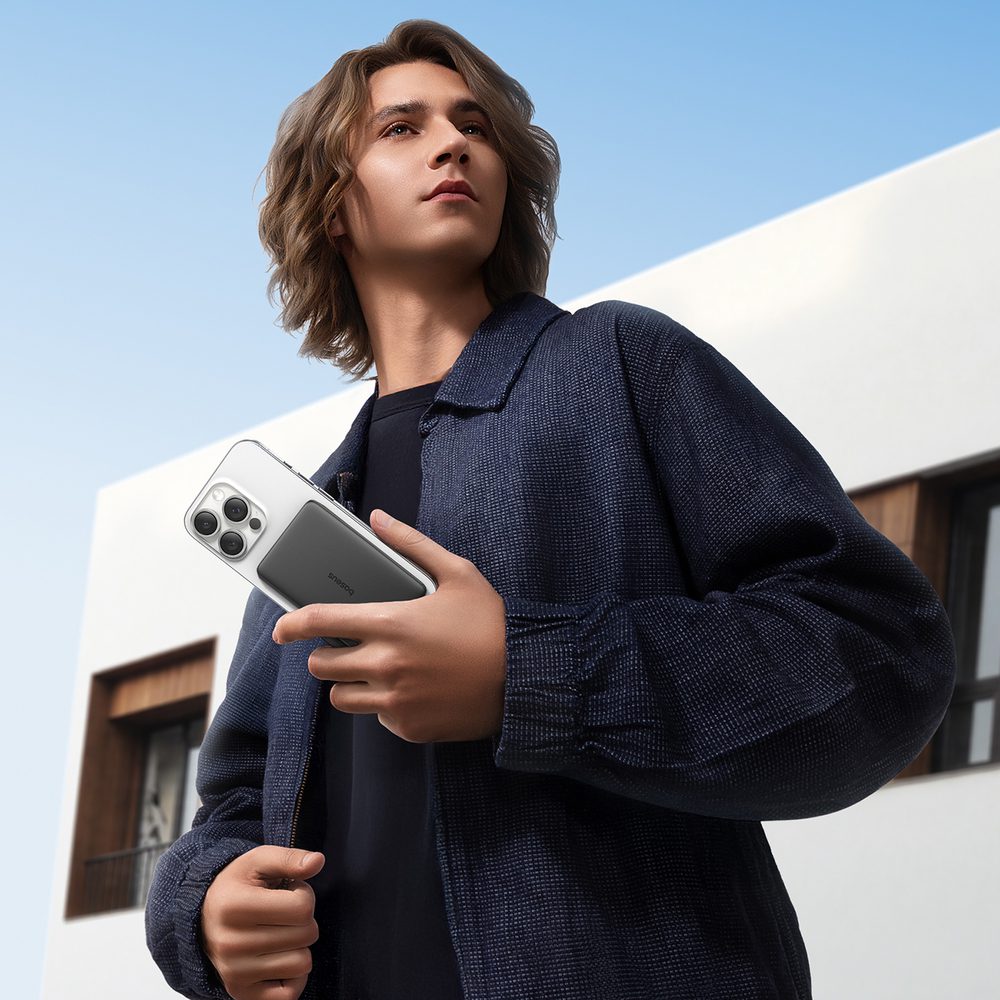 198972_4 Baseus PicoGo AM41 Ultra-Slim 5000mAh 20W MagSafe Compatible Power Bank with Baseus Simple USB-C 60W 30cm Cable - Blackeng