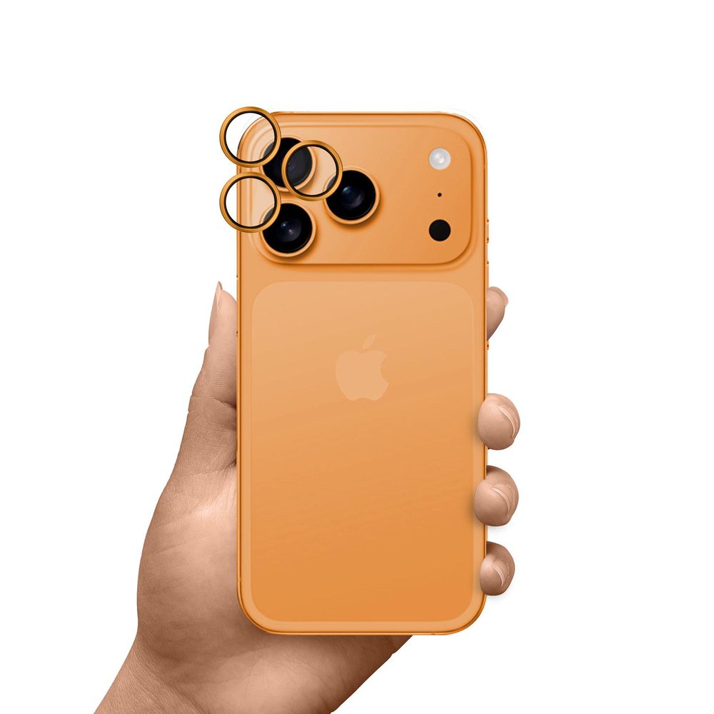 3mk HARDY Lens Protection Pro lens glass for iPhone 17 Pro / 17 Pro Max - orangeeng