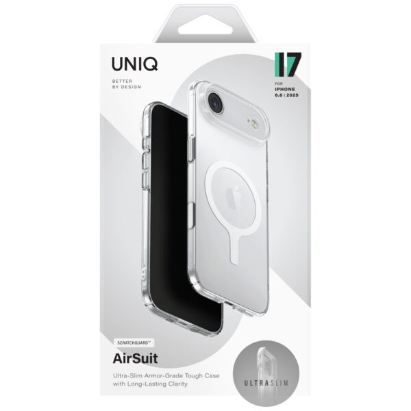 Uniq Airsuit Case for iPhone 17 Air Magclick Charging - Transparenteng