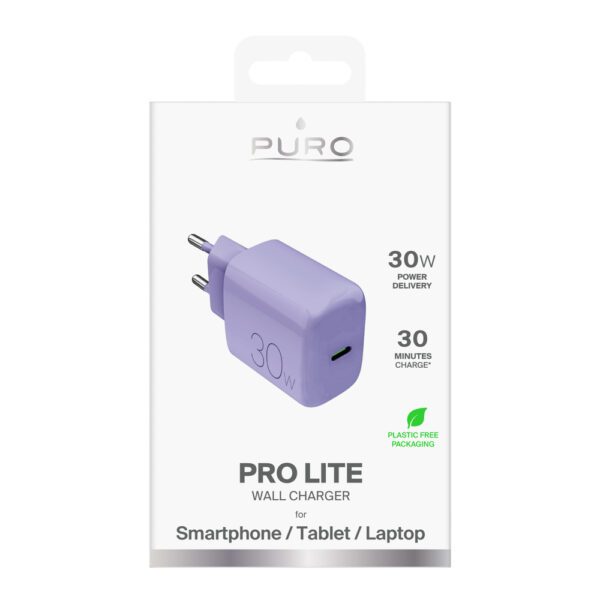 Puro "PRO LITE" wall charger 1xUSB-C, 30Wpol