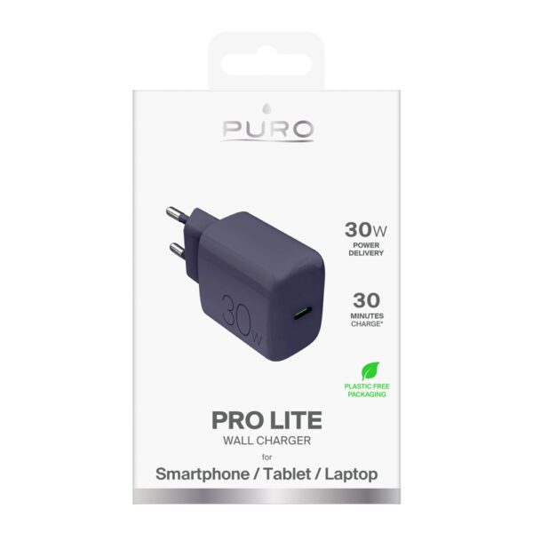 Puro "PRO LITE" wall charger 1xUSB-C, 30Wpol