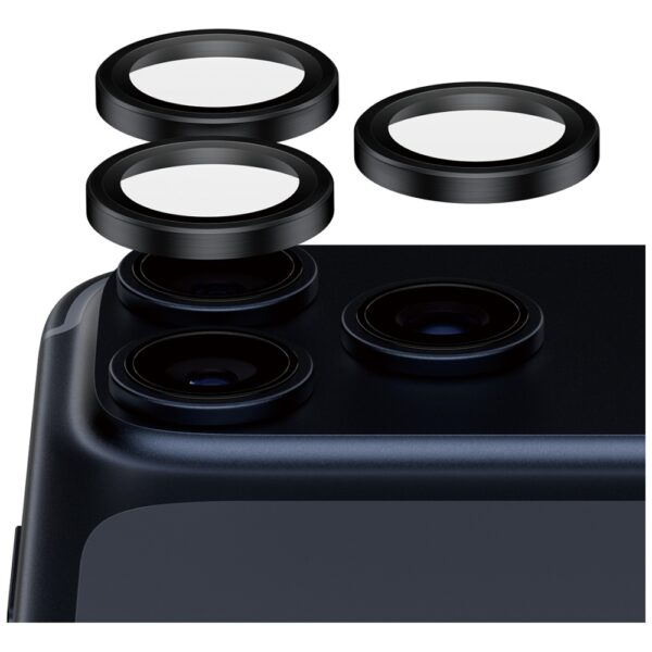 PanzerGlass Hoops Ceramic II Camera Lens Glass for iPhone 17 Pro / 17 Pro Max / 16 Pro / 16 Pro Max - Blackeng