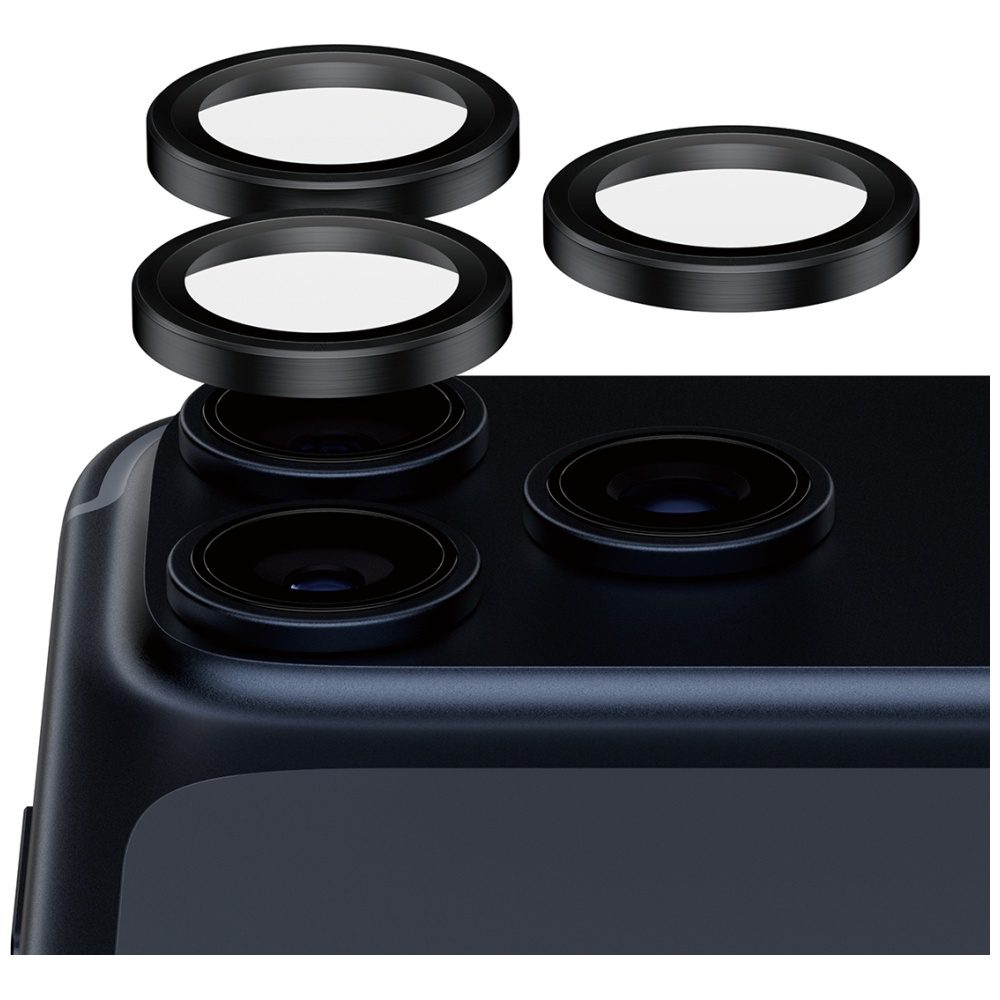 PanzerGlass Hoops Ceramic II Camera Lens Glass for iPhone 17 Pro / 17 Pro Max / 16 Pro / 16 Pro Max - Blackeng