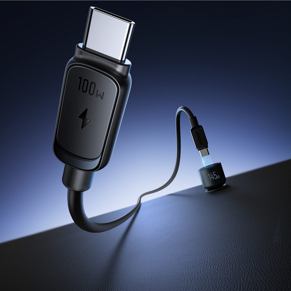 201066_9 Joyroom JR-CCN07 145W Car Charger 2xUSB-C USB-A + 100W USB-C Cable - Dark Grayeng
