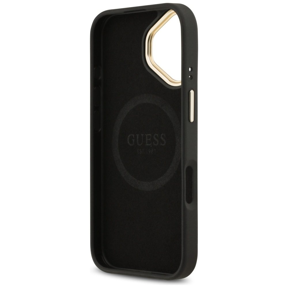 201116_7 Guess 4G Logo Plate MagSafe case for iPhone 17 - blackeng