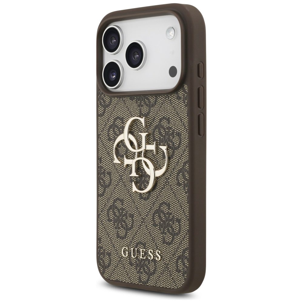 Guess 4G Strap 4G Classic Logo Case for iPhone 17 Pro - Browneng