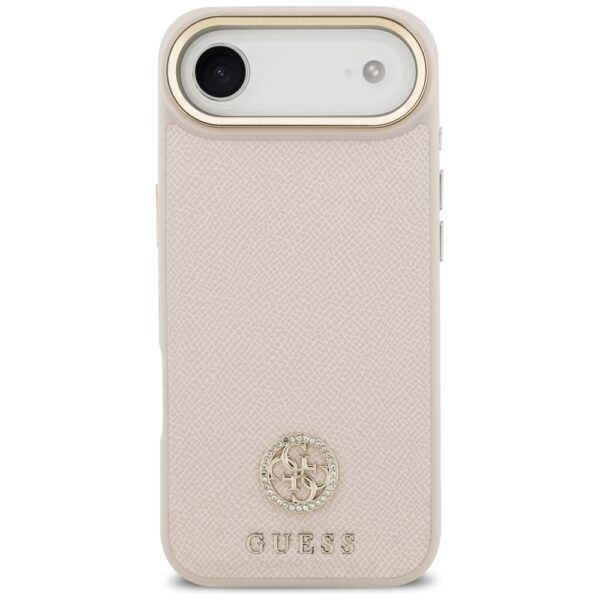 Guess Grained Strass Logo MagSafe iPhone Air Case - Pinkeng