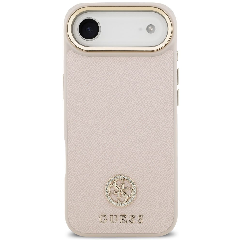 Guess Grained Strass Logo MagSafe iPhone Air Case - Pinkeng
