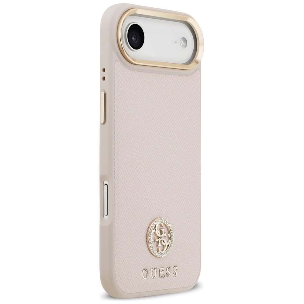 Guess Grained Strass Logo MagSafe iPhone Air Case - Pinkeng