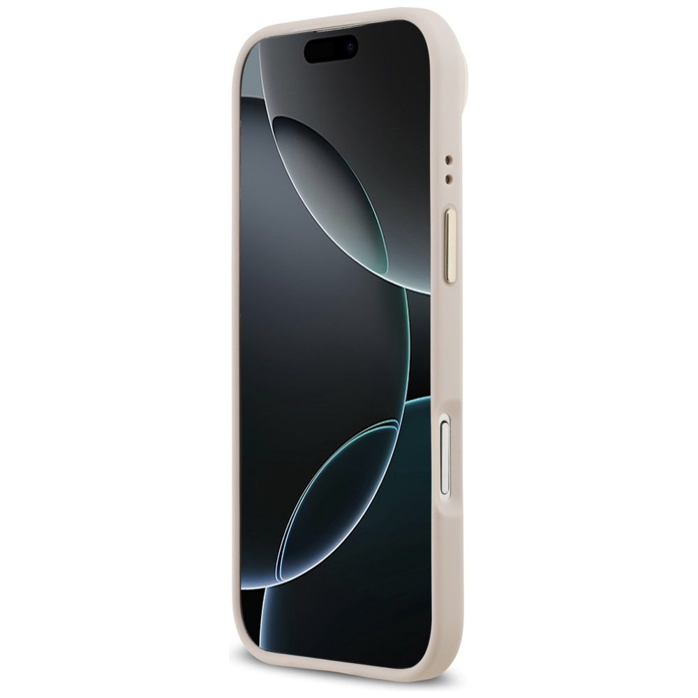 Guess Grained Strass Logo MagSafe iPhone Air Case - Pinkeng