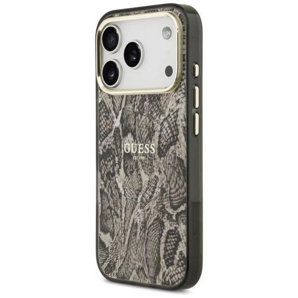 Guess Python Pattern MagSafe Case for iPhone 17 Pro Max - Browneng