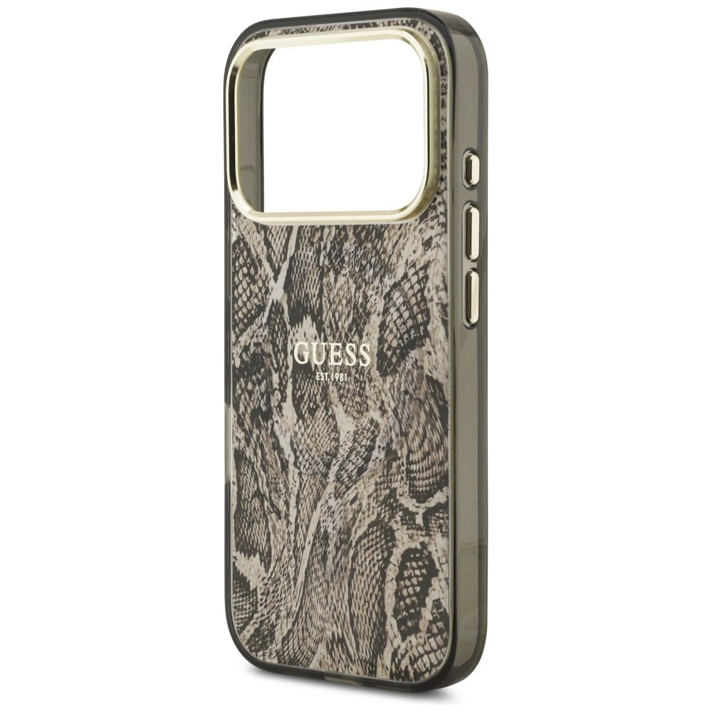 Guess Python Pattern MagSafe Case for iPhone 17 Pro Max - Browneng