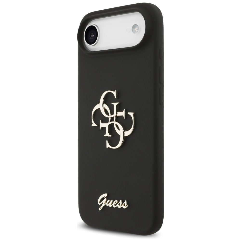 201229_2 Guess Silicone Big 4G Script case for iPhone Air - blackeng