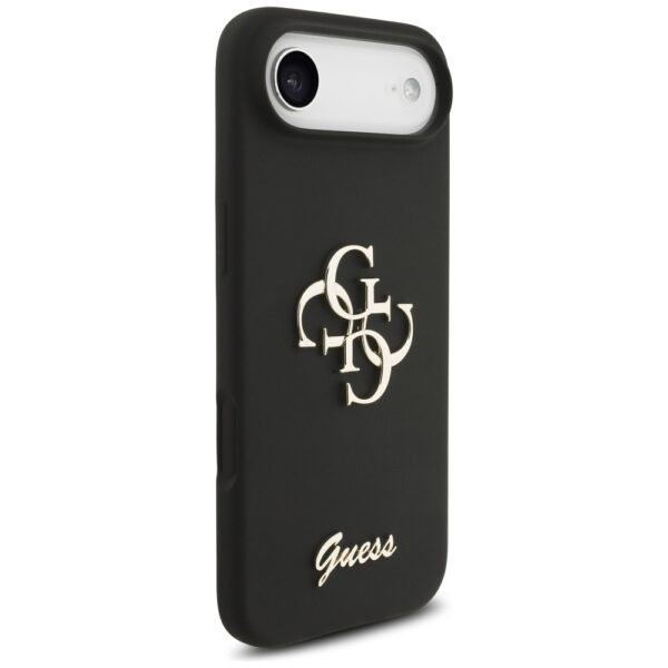 201229_4 Guess Silicone Big 4G Script case for iPhone Air - blackeng