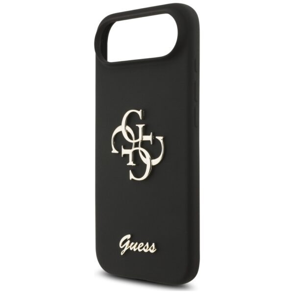 201229_6 Guess Silicone Big 4G Script case for iPhone Air - blackeng