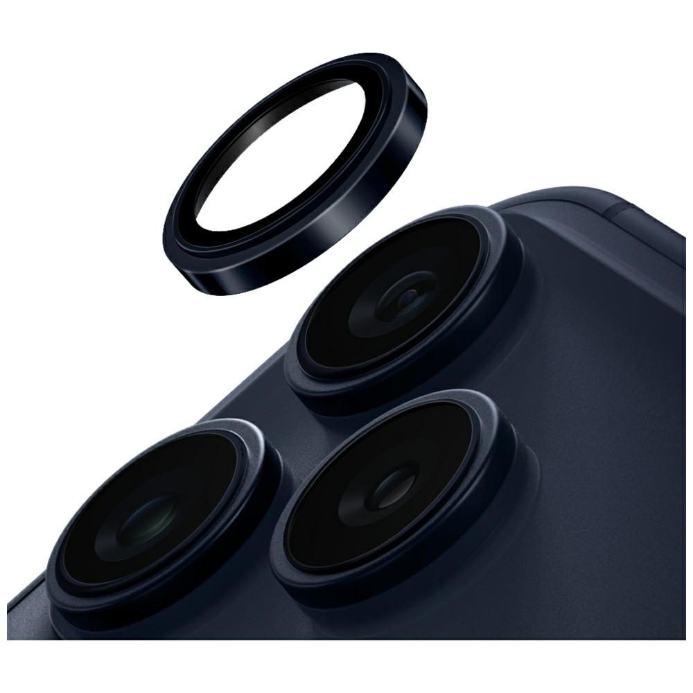 Uniq Optix Prime Camera Lens Protector for iPhone 17 Pro / 17 Pro Max with Applicator - Navy Blueeng