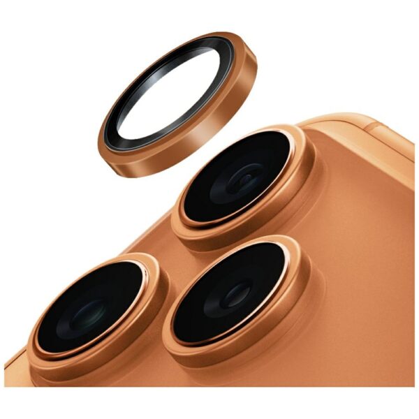 Uniq Optix Prime Camera Lens Protector for iPhone 17 Pro / 17 Pro Max with Applicator - Orangeeng