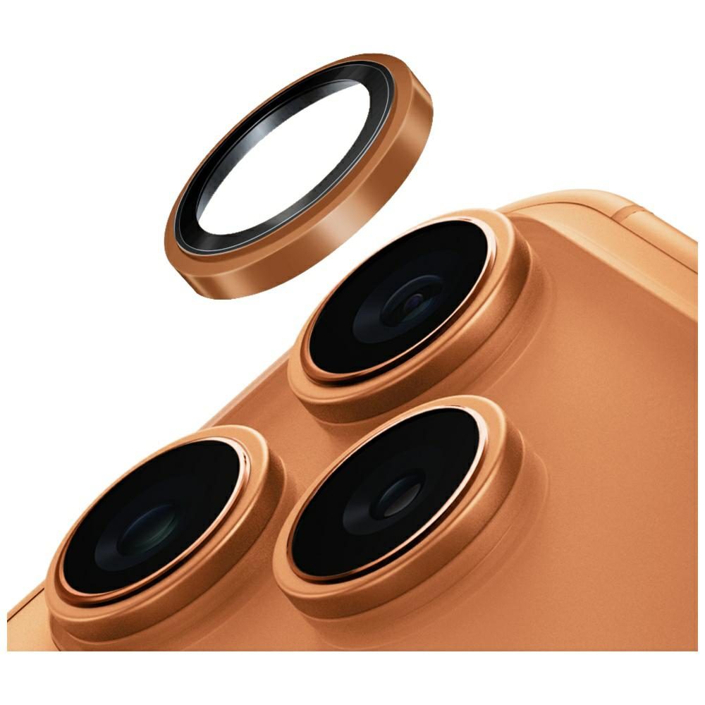 Uniq Optix Prime Camera Lens Protector for iPhone 17 Pro / 17 Pro Max with Applicator - Orangeeng