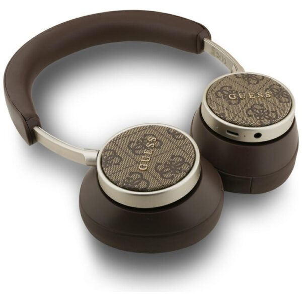 Guess Bluetooth 4G Classic Logo Wireless On-Ear Headphones - Browneng