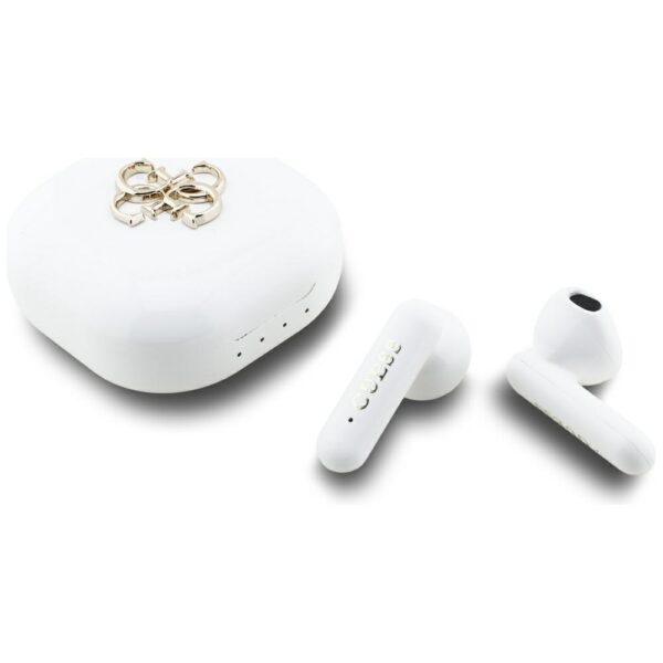 Guess 4G Metal Logo TWS wireless headphones - whiteeng