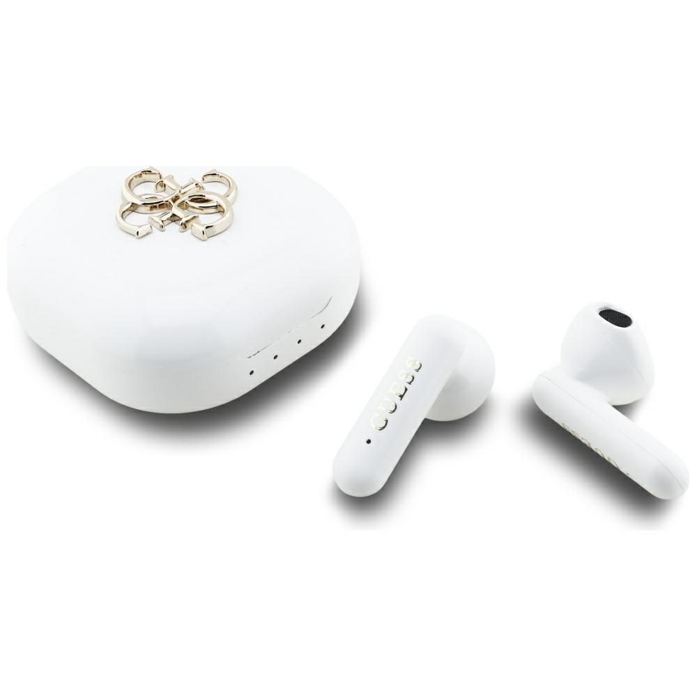 Guess 4G Metal Logo TWS wireless headphones - whiteeng