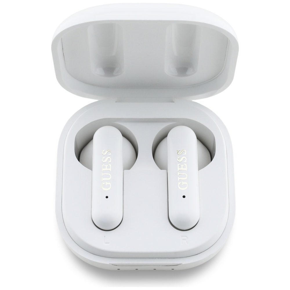 Guess 4G Metal Logo TWS wireless headphones - whiteeng