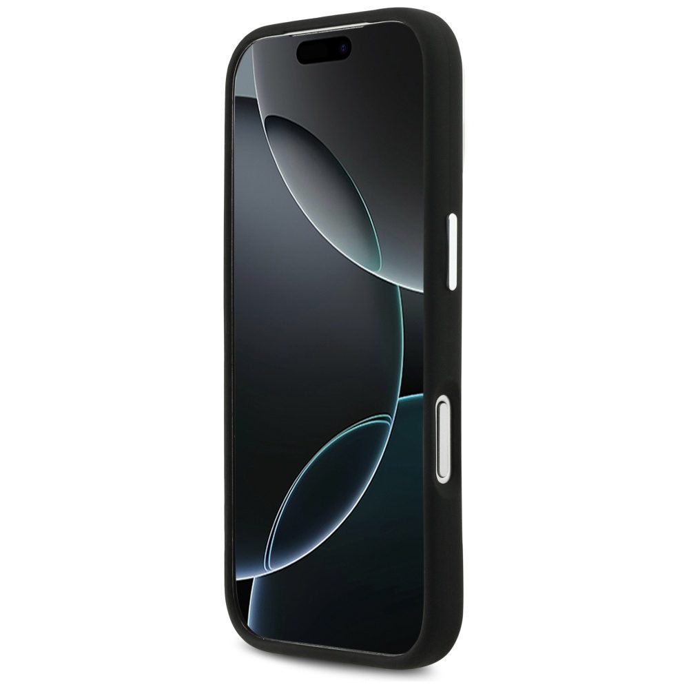 Mercedes Silicone Vintage Logo MagSafe Case for iPhone 17 Pro - Blackeng