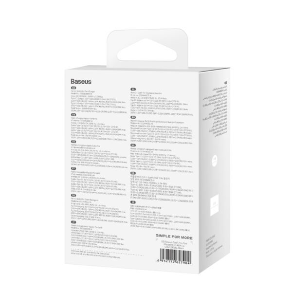 201586_8 Baseus GaN5 Pro 40W 2xUSB-C Wall Charger - Blackeng