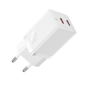 Baseus GaN5 Pro 40W 2xUSB-C Wall Charger - Whiteeng
