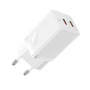 Baseus GaN5 Pro 40W 2xUSB-C Wall Charger - Whiteeng