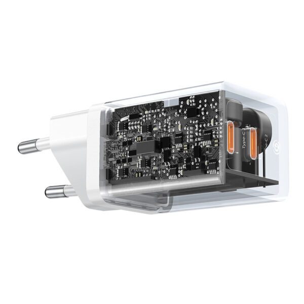 201588_6 Baseus GaN5 Pro 40W 2xUSB-C Wall Charger - Whiteeng