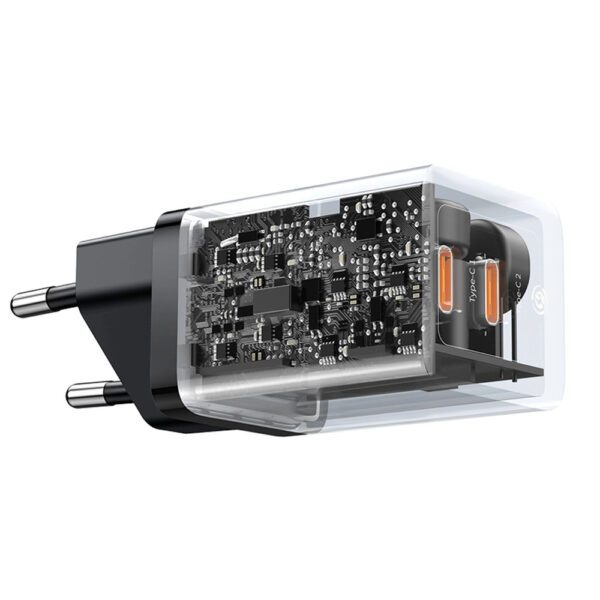 201589_6 Baseus GaN5 Pro 40W 2xUSB-C Wall Charger - Blackeng