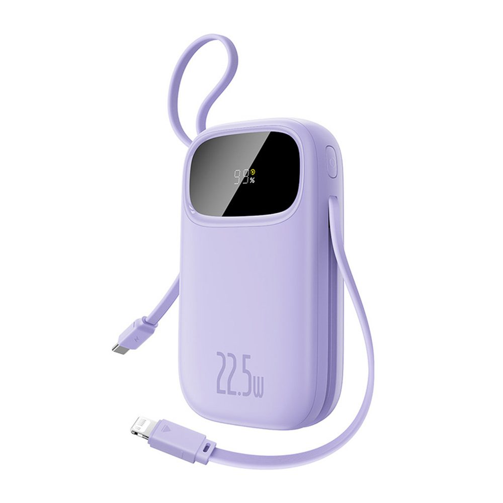 Baseus EnerFill FC21 Qpow 3 Ultra 20000mAh 22.5W Powerbank with Digital Display and Cable Included - Purpleeng