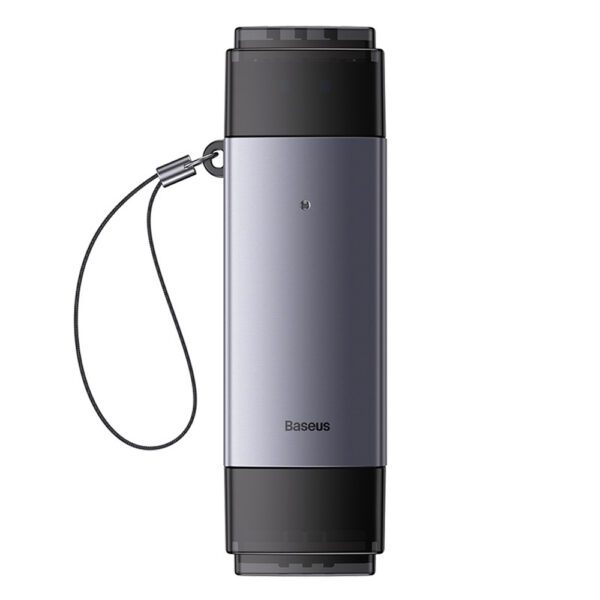 Baseus Lite Series USB-A/USB-C 3.0 SD/TF Card Reader - Grayeng
