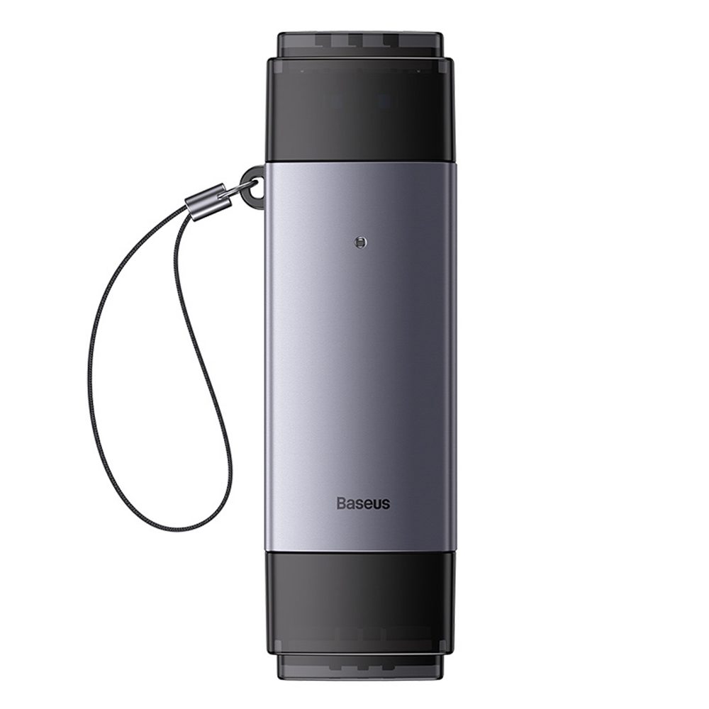 Baseus Lite Series USB-A/USB-C 3.0 SD/TF Card Reader - Grayeng