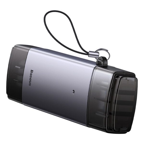 Baseus Lite Series USB-A/USB-C 3.0 SD/TF Card Reader - Grayeng