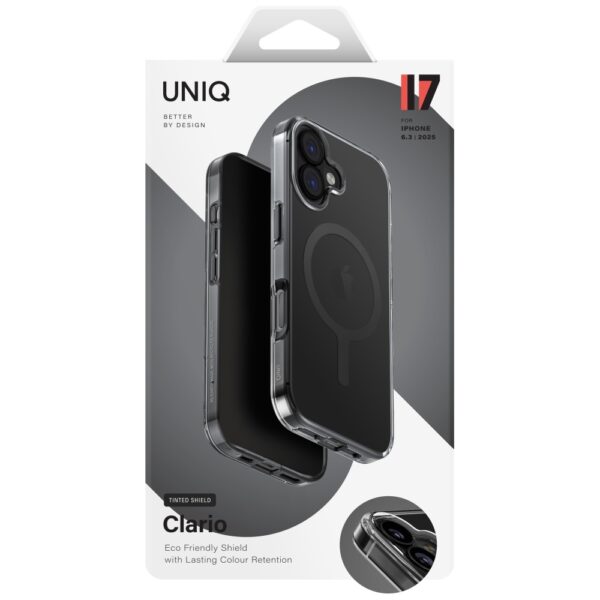 Uniq Clario Magclick Charging Case for iPhone 17 - Blackeng