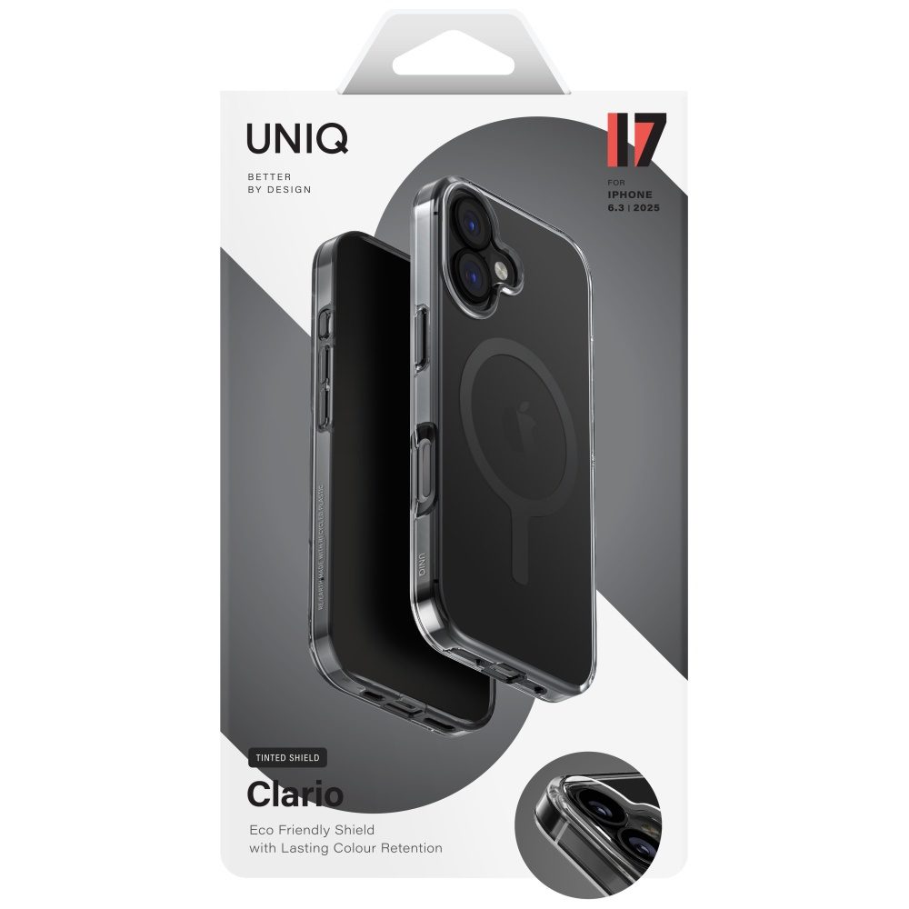 Uniq Clario Magclick Charging Case for iPhone 17 - Blackeng