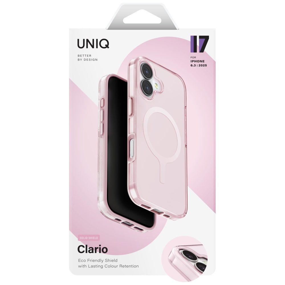 Uniq Clario Magclick Charging Case for iPhone 17 - Pinkeng
