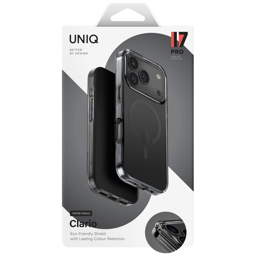 Uniq Clario Magclick Charging Case for iPhone 17 Pro - Blackeng